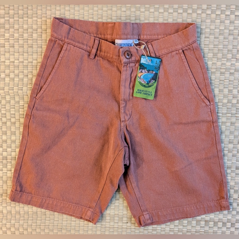 NWT Jungmaven Gaviota Shorts Hemp Blend Clay Green Men's Size XS Made in USA